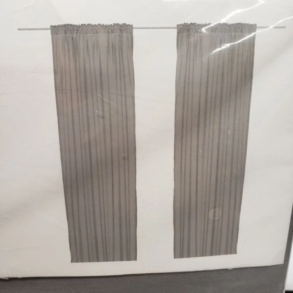 Ikea Vivan 57x98.5 Gray 2 Panels Grey Curtains